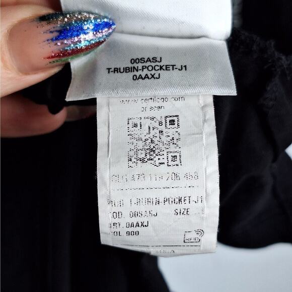 DIESEL T-RUBIN-POCKET-J1 T-SHIRT MEN's Large MAGLIETTA Embroidered Short Sleeve - Picture 11 of 13